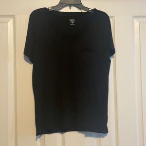 Black V-Neck Tee